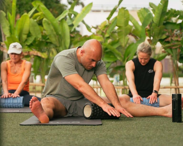Coached physical conditioning session at Pronoia